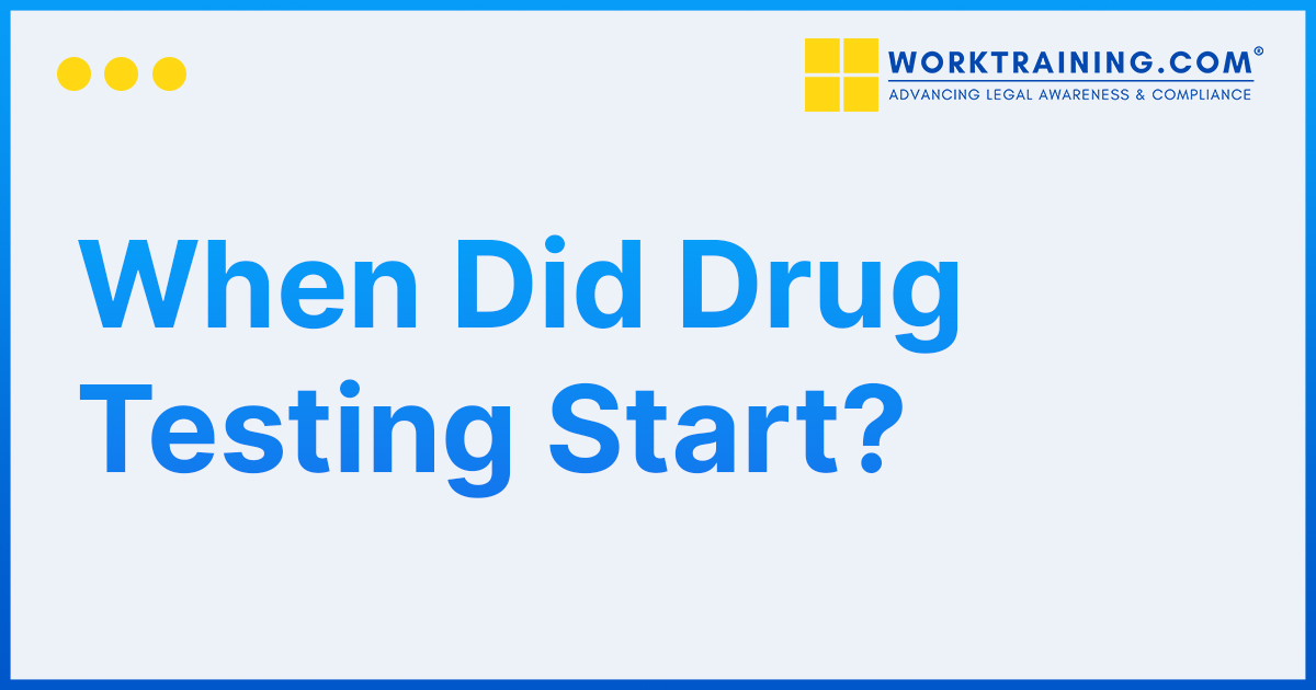 When Did Drug Testing Start?